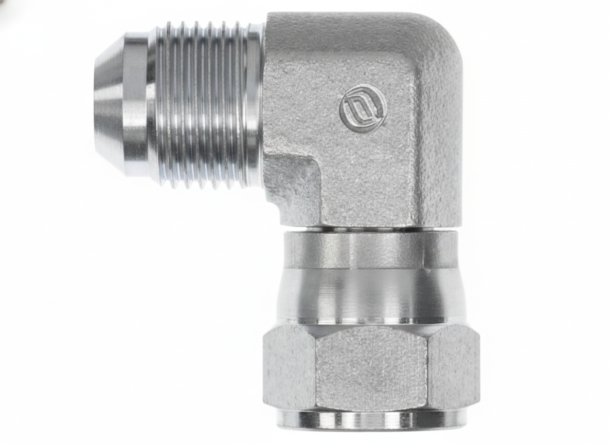 Adaptador Codo 90° Macho JIC 37° - Hembra JIC 37°