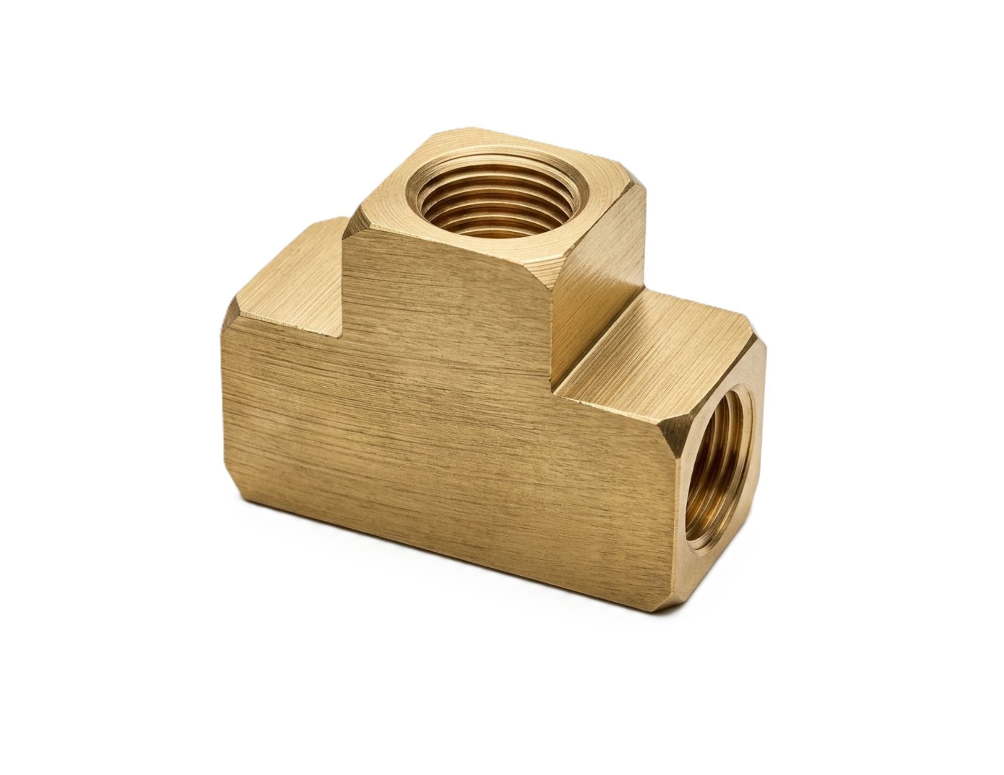 T extruida de latón